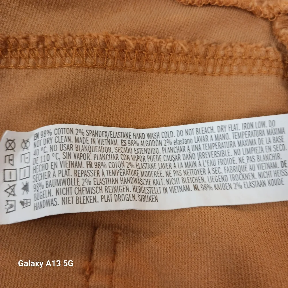 Forever 21 Women's Mustard Yellow Corduroy Overall Dress Sz M - Picture 6 of 9